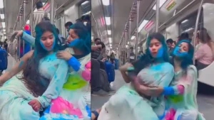 Metro Girl Holi: दिल्ली मेट्रोमध्ये रंग लावणाऱ्या मुलींचा व्हिडिओ एआयने बनवला आहे का? काय म्हणाले DMRC ते जाणून घ्या