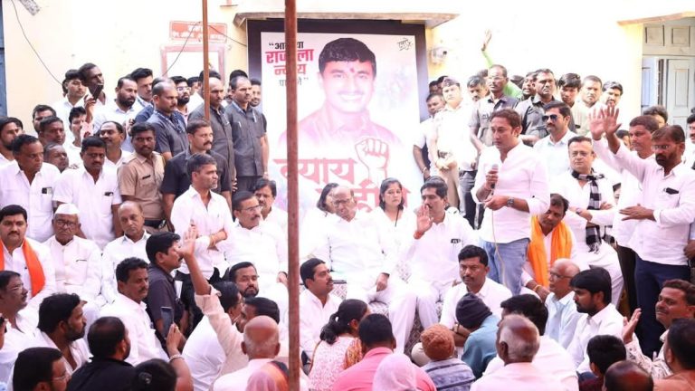 santosh-deshmukh-murder-case-protest-on-saturday-in-beed-sharad-pawar-will-participating