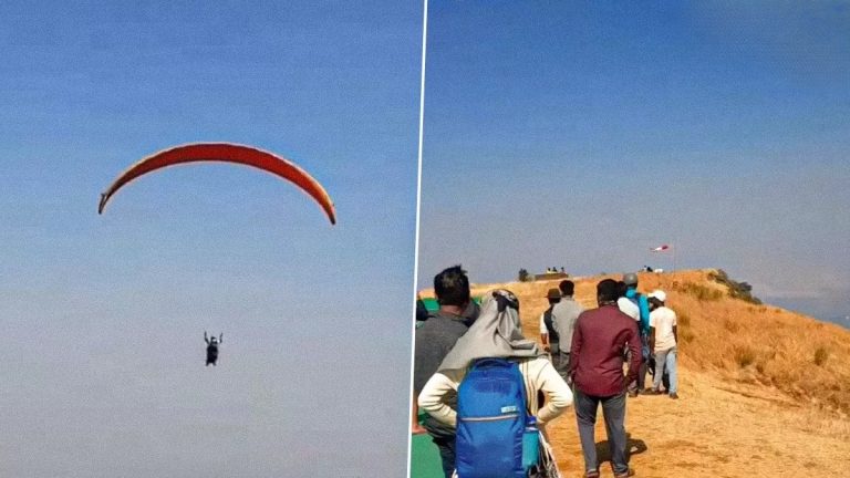 viral-video-student-of-satara-pulled-a-tremendous-stunt-reached-the-exam-center-by-paragliding