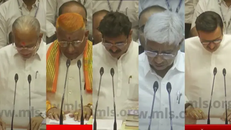 maharashtra-legislative-council-election-was-held-unopposed-5-candidates-of-mahayutti-took-oath-of-membership