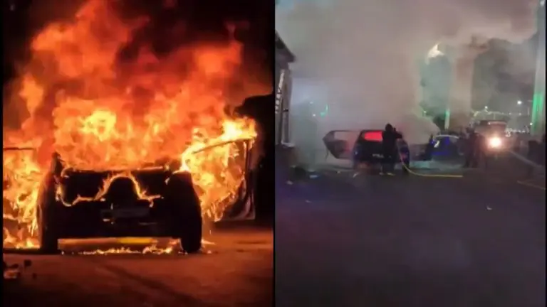 pune-mumbai-expressway-fire-breaks-out-in-car-near-dapodi-area-in-pune-thrill-of-burning-cars
