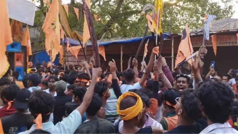 ram-navami-in-bengal-grand-procession-and-huge-crowd-of-devotees-on-the-roads-drones-are-being-used-to-monitor