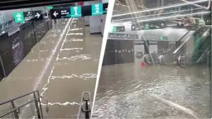 Mumbai Rains: मुंबईत पावसामुळे भूमिगत मेट्रो स्टेशन पाण्याखाली; या भागात मेट्रो सेवा स्थगित 