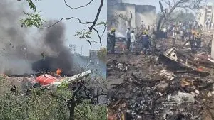Ahmedabad Flight Crash: अहमदाबादेतील विमान दुर्घटनेवर मुख्यमंत्र्यांसह अनेक नेत्यांनी व्यक्त केलं दु:ख, फडणवीस म्हणाले…