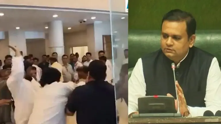 maharashtra-vidhan-bhavan-clash-entry-of-political-workers-into-the-legislature-prohibited-assembly-speaker-rahul-narwekar-issues-strict-instructions