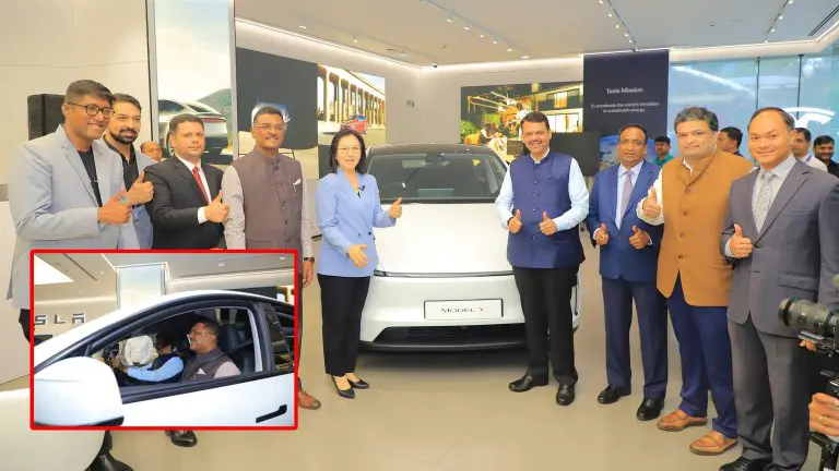 tesla-first-first-experience-centre-in-india-opened-in-mumbai-chief-minister-devendra-fadnavis-say
