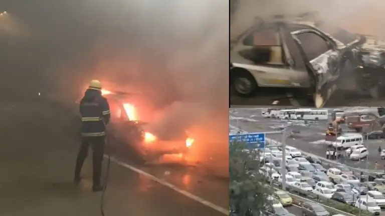 car-catches-fire-on-mumbais-coastal-road-causes-traffic-jam-watch-video