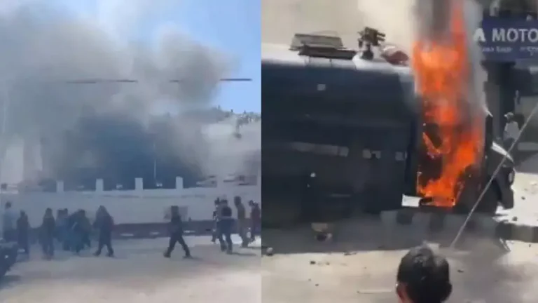 jammu-kashmir-news-students-and-police-clash-during-sonam-wangchuks-protest-in-leh-bjp-office-set-on-fire