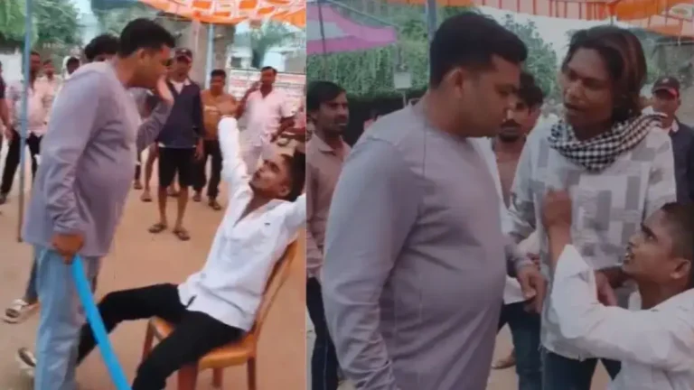 bjp-leader-assaults-youth-in-balaghat-viral-video-fir-register