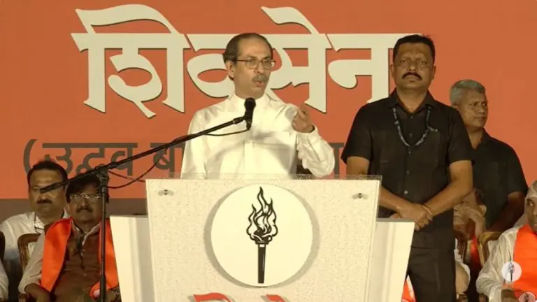 shiv-sena-dasara-melava-2025-uddhav-thackeray-dasara-melava-speech-criticizes-eknath-shinde-bjp-narendra-modi
