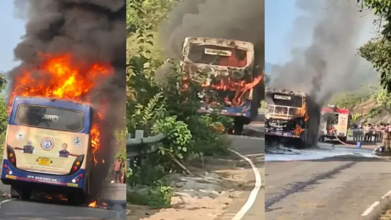 andhra-pradesh-bus-fire-driver-alertness-saves-passengers-bus-accident