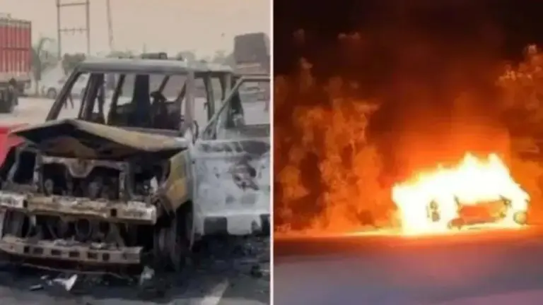 massive-fire-broke-out-in-moving-ambulance-in-gujarat-4-people-including-newborn-died-of-burns