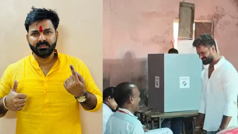 bihar-election-2025-bhojpuri-actor-pawan-singh-cast-his-vote-in-bhojpur-and-khesari-lal-yadav-in-saran-said-please-vote