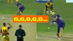 6,6,6,6,6... एका षटकात 33 धावांचा पाऊस;  RCB ने रिलीज केलेल्या फलंदाजाची वादळी खेळी, पाहा VIDEO