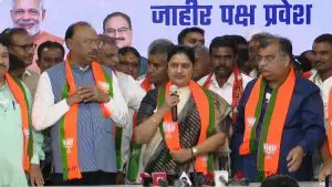 काँग्रेसला सोडचिठ्ठी देऊन भाजपमध्ये प्रवेश करताच प्रज्ञा सातव यांच्याकडून फडणवीसांबद्दल प्रशंसोद्गार