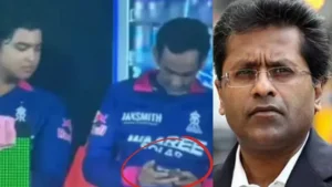 डगआऊट मध्ये फोन वापरताना दिसले राजस्थान रॉयल्सचे मॅनेजर, ललित मोदी संतापले म्हणाले... नियमांचे उल्लंघन