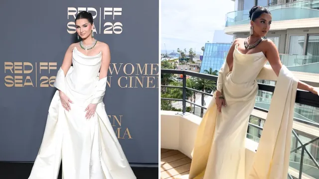 Cannes Film Festival 2026: कान्समधील आयव्हरी कॉर्सेट गाऊनमधील तारा सुतारियाचा तिसरा लूक व्हायरल