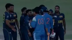 Vaibhav Suryavanshi: मैदानावर भिडले श्रीलंकेचा खेळाडू अन् वैभव सूर्यवंशी, 15 वर्षीय मुलाने दिले चोख प्रत्युत्तर – Video 