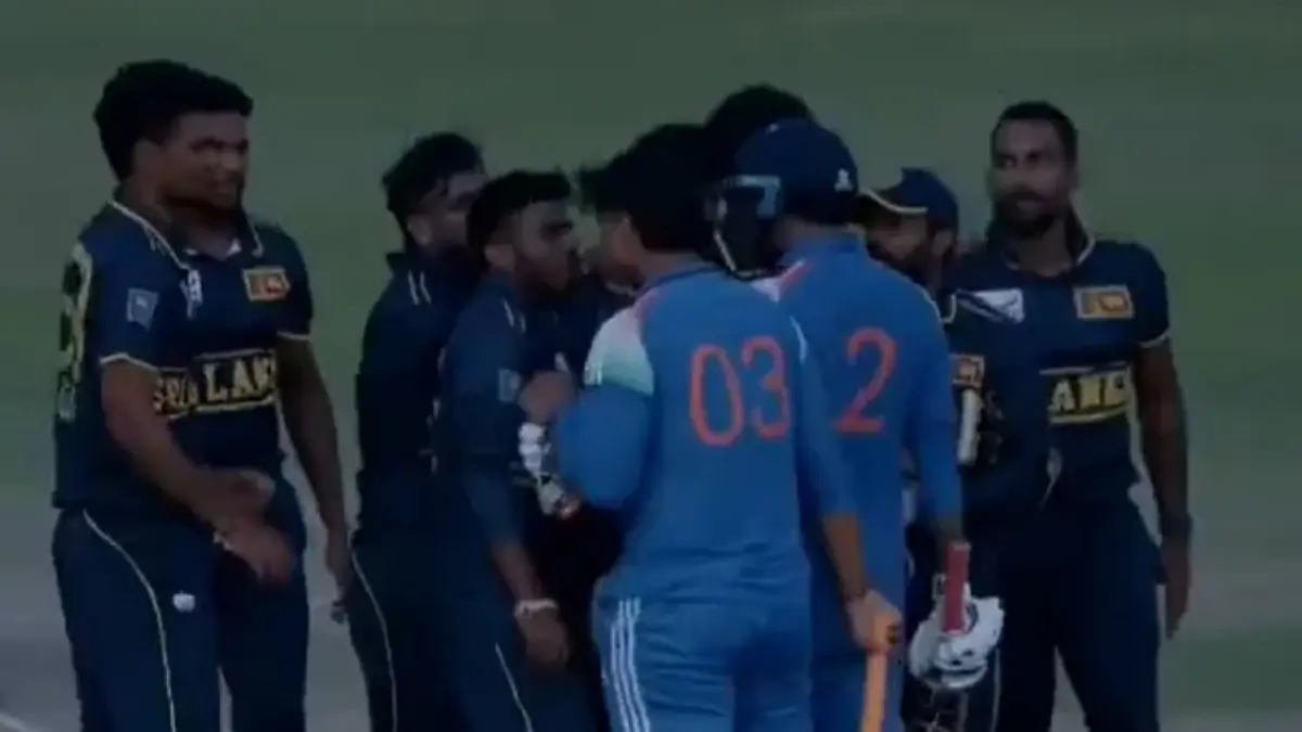 Vaibhav Suryavanshi: मैदानावर भिडले श्रीलंकेचा खेळाडू अन् वैभव सूर्यवंशी, 15 वर्षीय मुलाने दिले चोख प्रत्युत्तर – Video 