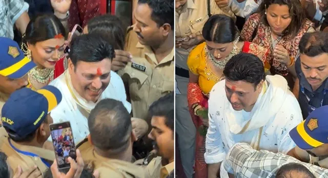 govinda-visited-lalbaugcha-raja-with-his-alleged-girlfriend-komal-rani-swarnkar