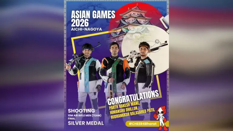 asian-games-2026-indian-shooters-continue-medal-rush-capture-silver-in-mens-10-m-air-rifle-team-event
