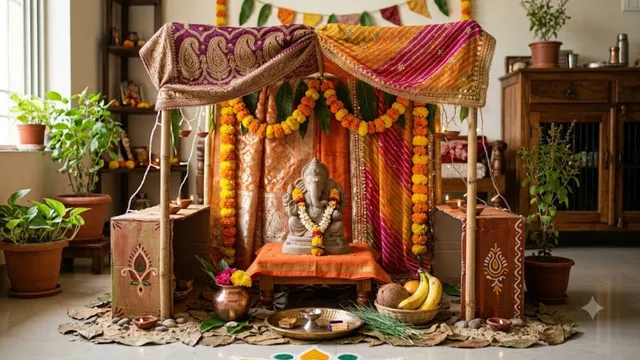 ganeshotsav-2026-decorate-for-ganpati-bappa-at-home-like-this