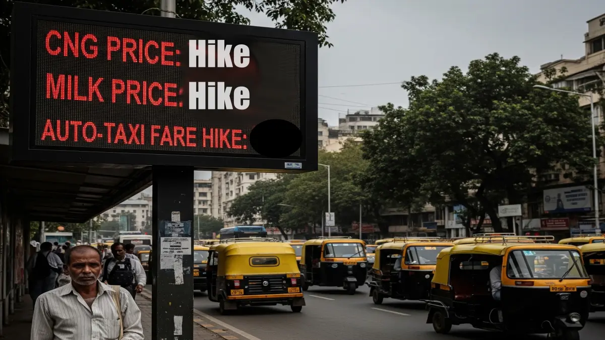 Price Hike: मुंबईकरांना चौफेर फटका! आजपासून रिक्षा-टॅक्सी प्रवास महाग; दूधाच्या दरात उसळी, CNG-PNG दरवाढीचाही भडका