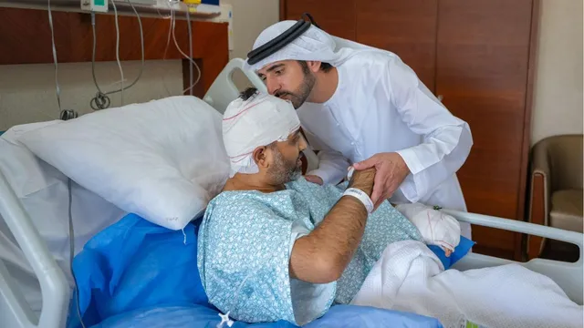 crown-prince-of-dubai-meet-the-hospital-indian-pilot-smit-machhar