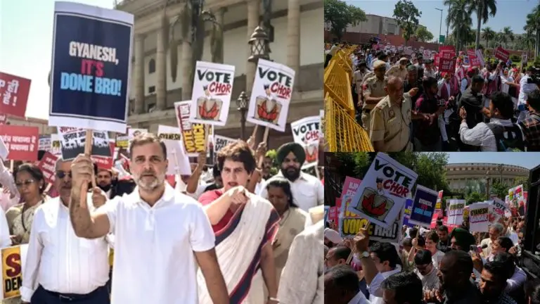india-block-parties-stage-protest-in-delhi-against-cec-gyanesh-kumar-rahul-and-priyanka-gandhi-sit-on-dharna
