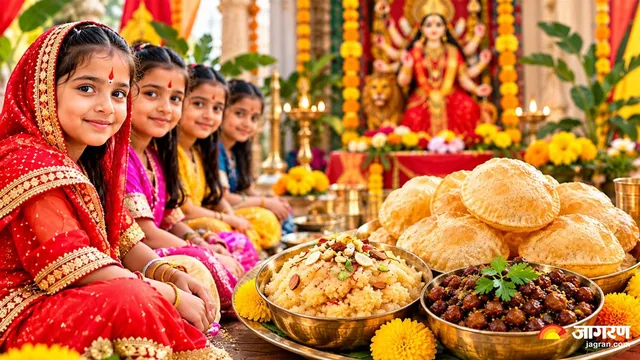 kanya-pujan-2026-what-food-items-are-offered-as-naivedyam-during-kanya-pujan-in-navratri