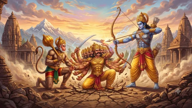 ravana-the-king-of-lanka-had-been-defeated-by-other-warriors-before-facing-shri-ram