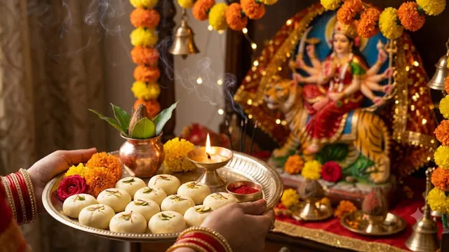 the-third-day-of-navratri-dairy-products-are-offered-to-goddess-chandraghanta
