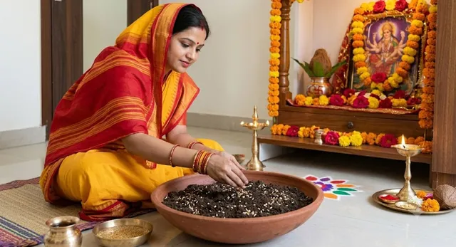 shardiya-navratri-2026-sowing-barley-at-the-time-of-ghatasthapana-is-considered-extremely-auspicious